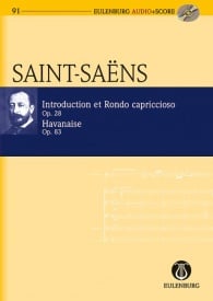 Saint Saens: Introduction et Rondo capriccioso / Havanaise Opus 28 u. Opus 83 (Study Score + CD) published by Eulenburg